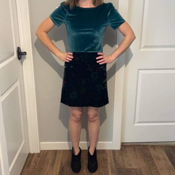 Velvet pencil skirt size 0P - Picture 3 of 7